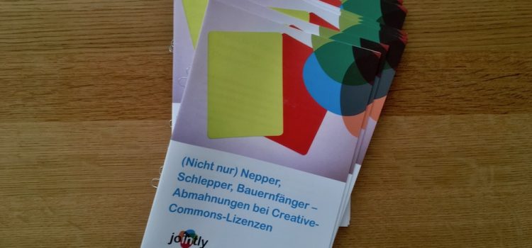 Weitere Ratgeberbroschüre zu OER und Recht: „Abmahnungen bei Creative-Commons-Lizenzen“ Weitere Ratgeberbroschüre zu OER und Recht: „Abmahnungen bei Creative-Commons-Lizenzen“
