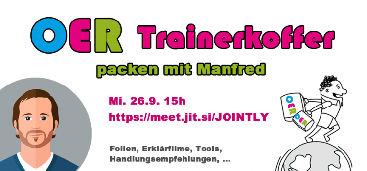 Mitmachen: Am 26.9. wird der OER-Trainerkoffer in einem offenen Redaktionstreffen gepackt Mitmachen: Am 26.9. wird der OER-Trainerkoffer in einem offenen Redaktionstreffen gepackt